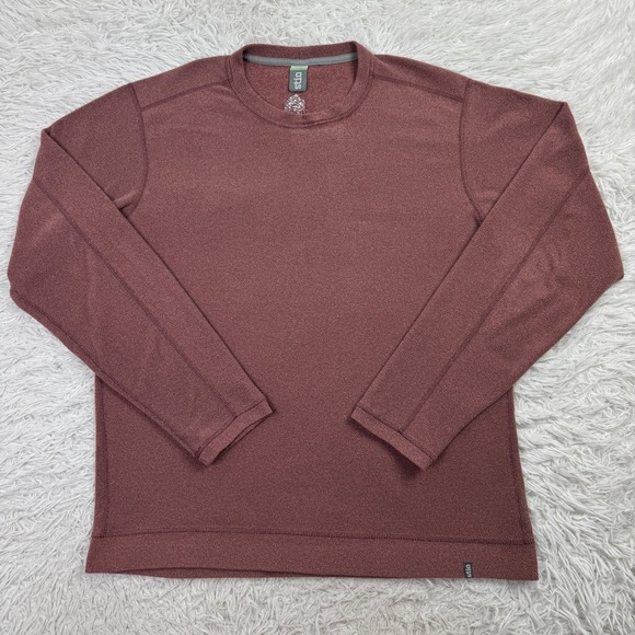 Stio Other - Stio Sweater Mens Large Burgundy Turpin Fleece Lightweight Crewneck Sweatshirt L